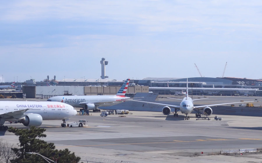 John F. Kennedy International Airport (JFK) is the biggest airport serving New York City.