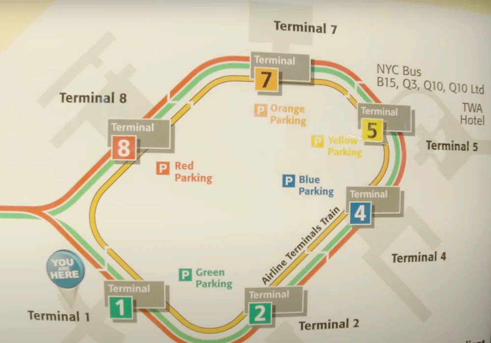 Airtrain Map JFK Airport