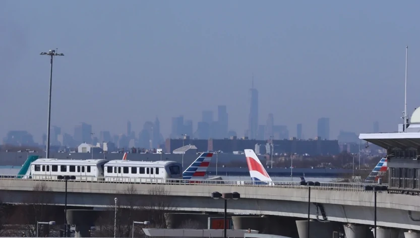 The airport is located 12 miles southeast of Lower Manhattan.